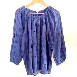 AERIE Woman’s Blouse in Lilac Blue